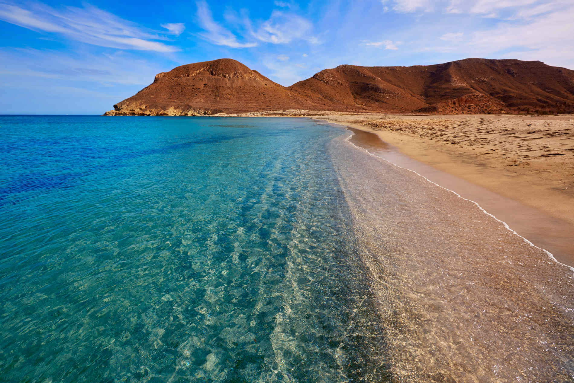 Vista aérea del litoral de Almería